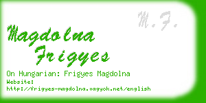 magdolna frigyes business card